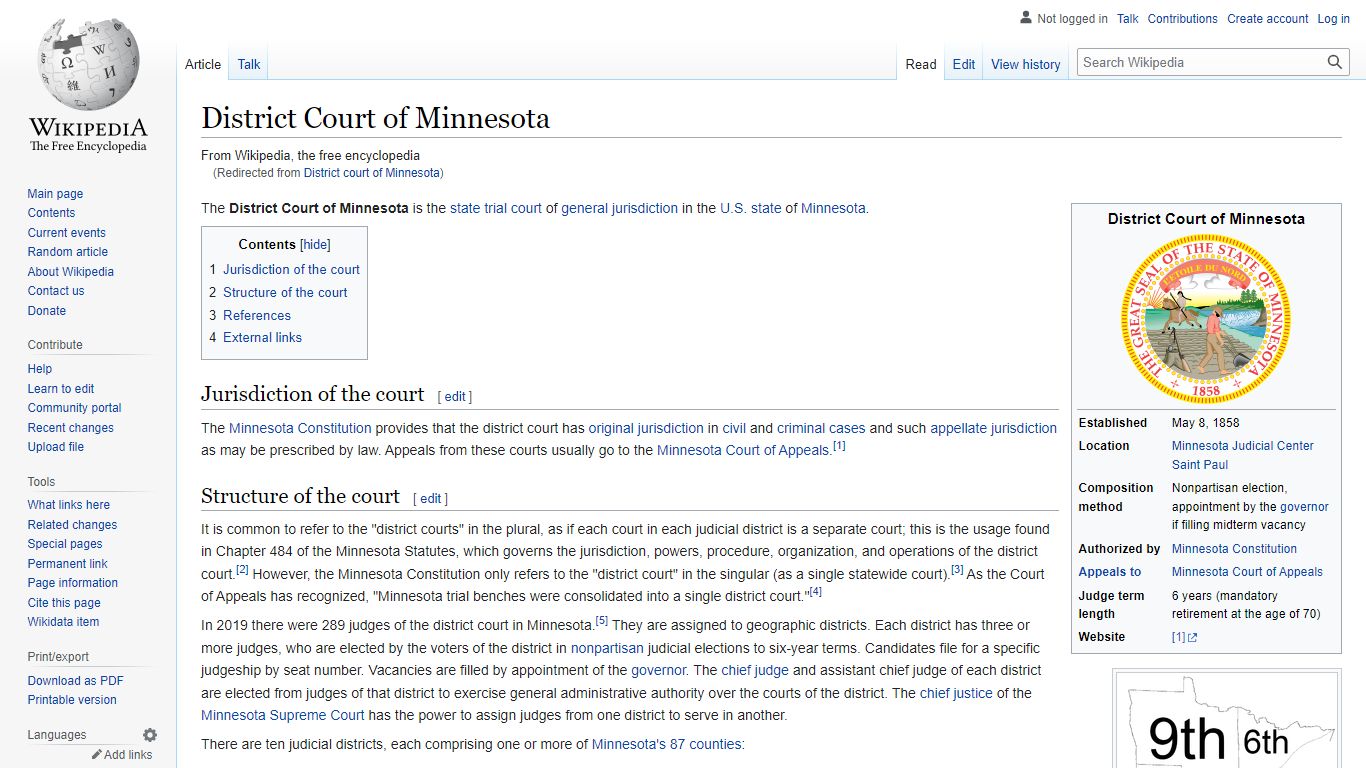 District Court of Minnesota - Wikipedia