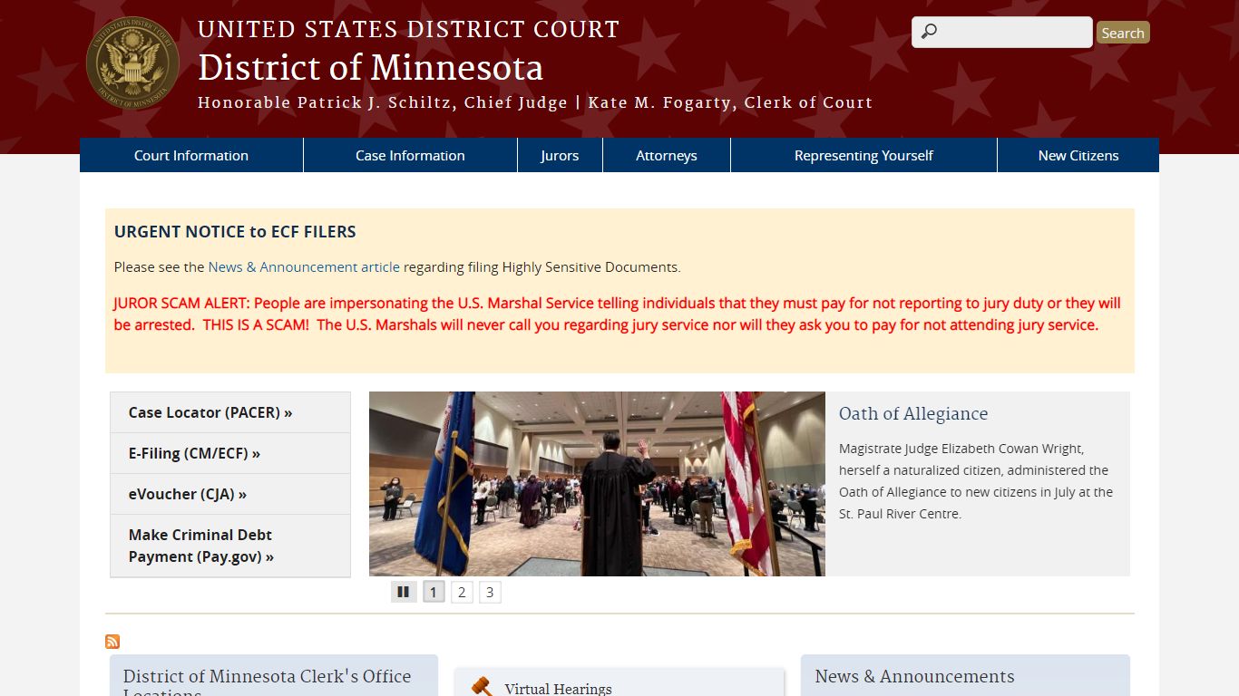 District of Minnesota | United States District Court